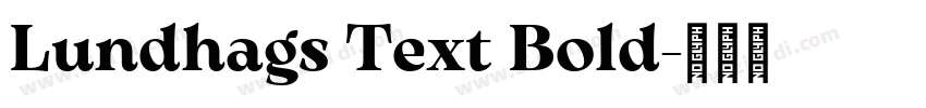 Lundhags Text Bold字体转换